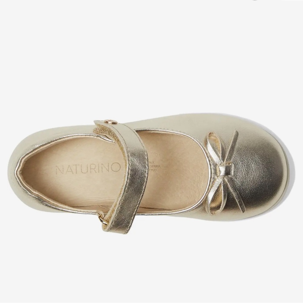 NWT Naturino Ballet Metallic in Platinum - Picture 4 of 16